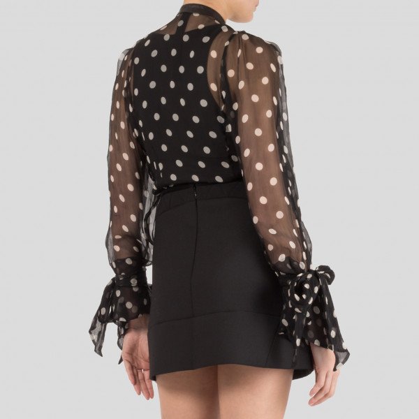 Petar Petrov Polka Dot Organza Blouse
