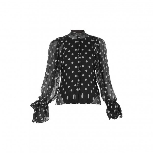 Petar Petrov Polka Dot Organza Blouse