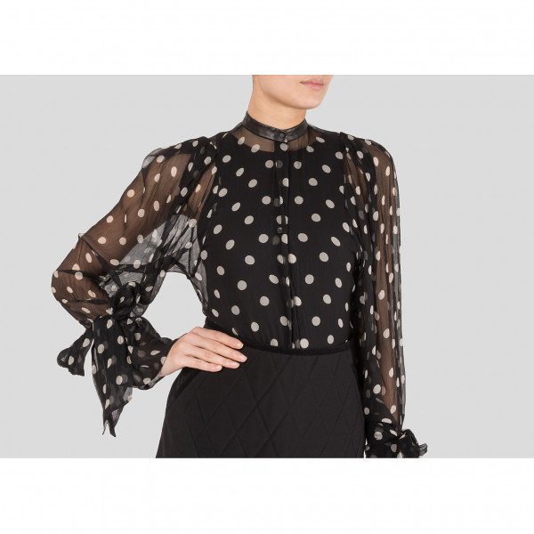 Petar Petrov Polka Dot Organza Blouse