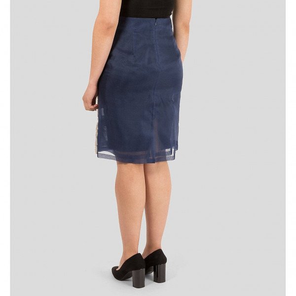 DRIES VAN NOTEN Floral Applique Skirt
