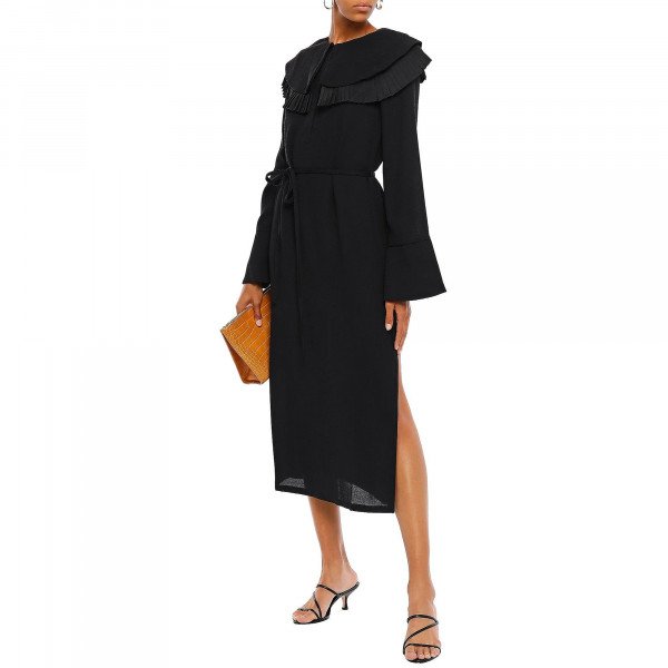 Mother of Pearl Statement Collar Dress