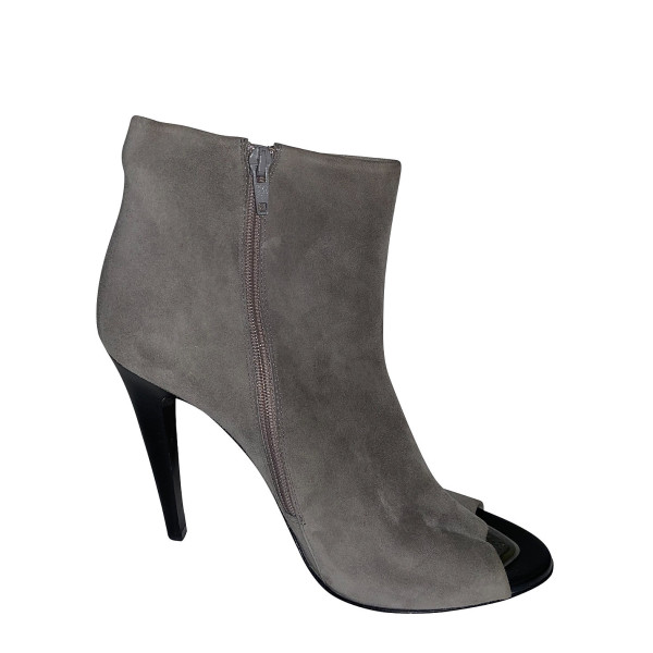 Rent Buy Bottega Veneta Open Toe Suede Boots MY WARDROBE HQ