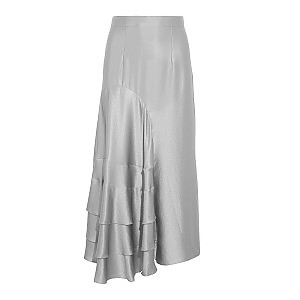 Lewit pleated metallic skirt sales
