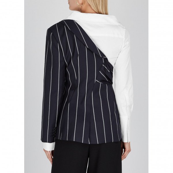 MONSE Pinstripe Combo Blazer