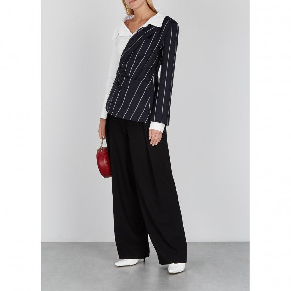 MONSE Pinstripe Combo Blazer