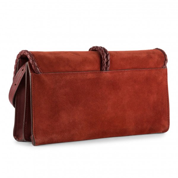 L.K. Bennett Suede Shoulder Bag With Woven Detail