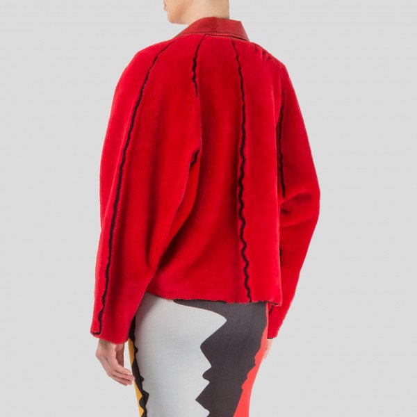 Minnanhui Contrast Biker Jacket