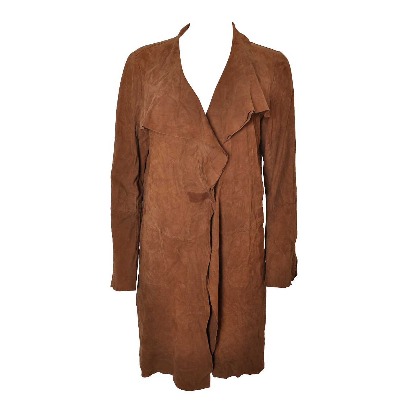 Marc Cain Ruffled Suede Jacket