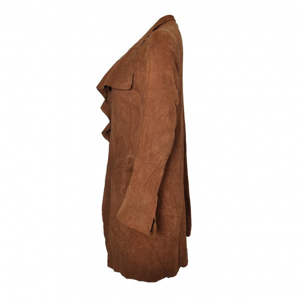 Marc Cain Ruffled Suede Jacket