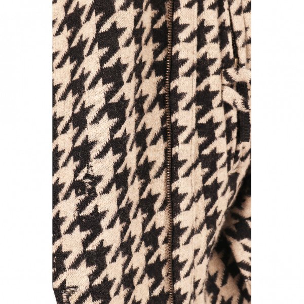 Sonia Rykiel Belted Houndstooth Wool Jacket