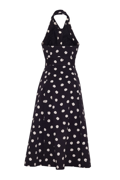 Cara Cara NYC Parker Dress, Spot Black Egret