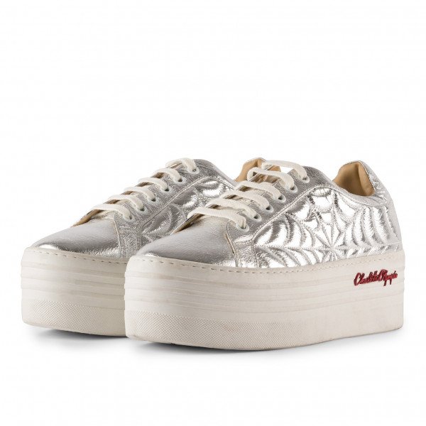 Charlotte Olympia Metallic Platform Sneakers