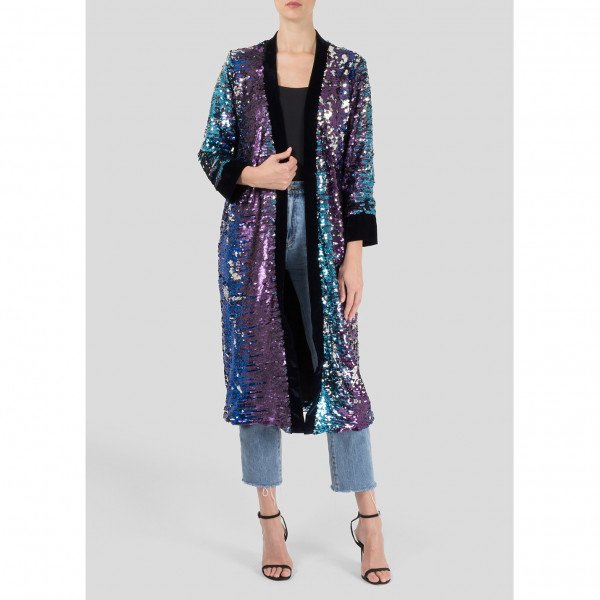 Rock The Jumpsuit The Dream Sequin  Duster Coat