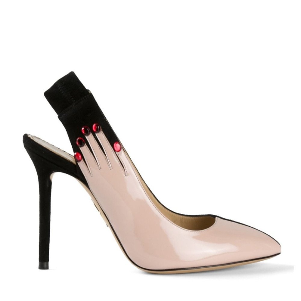 Charlotte Olympia Hands Up Suede Pumps