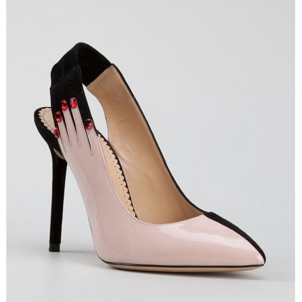 Charlotte Olympia Hands Up Suede Pumps