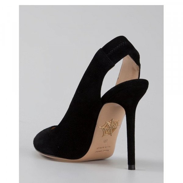 Charlotte Olympia Hands Up Suede Pumps