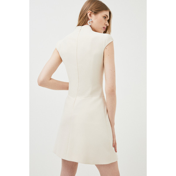 Karen Millen Military Tailored Mini Dress