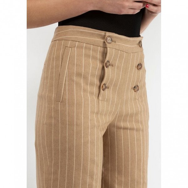 Sezane Pinstripe Suit Trousers (S)