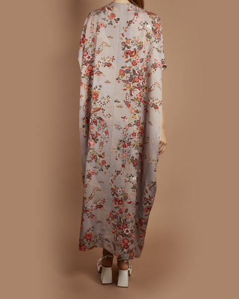 Hit Parade Camelia and Butterfly Empress Kaftan Dress