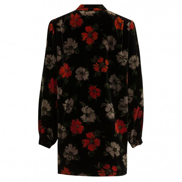 Lindka Cierach Floral Velvet Tunic Dress