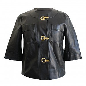 【送料&関税込】Etro Black Cropped Jacket With Embroidery An ETRO Embroidered Leather Jacket | Black | FARFETCH