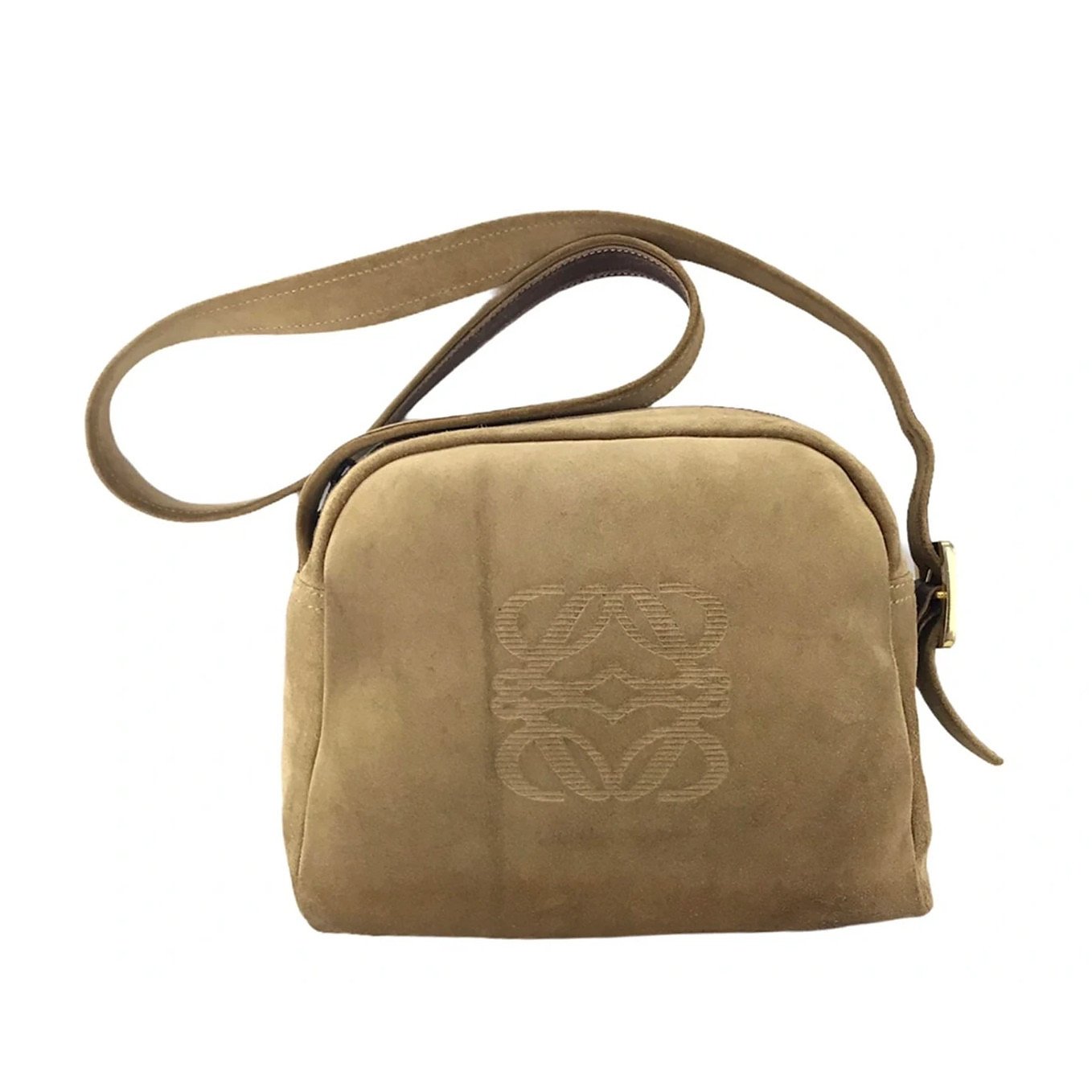 Loewe Vintage Suede Satchel Bag