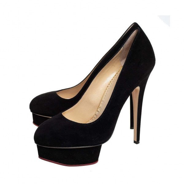 Charlotte Olympia Dolly Suede Platform Pumps