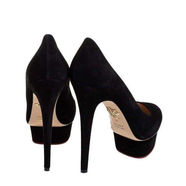 Charlotte Olympia Dolly Suede Platform Pumps