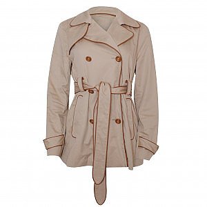 Rent Buy MICHAEL Michael Kors Short Trench Coat | MY WARDROBE HQ