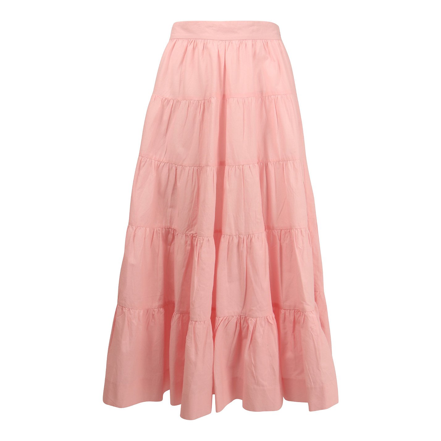 Seraphina Tiered Cotton Midi Skirt
