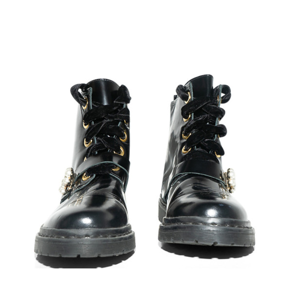 Mother of Pearl Enzo Combat Boots