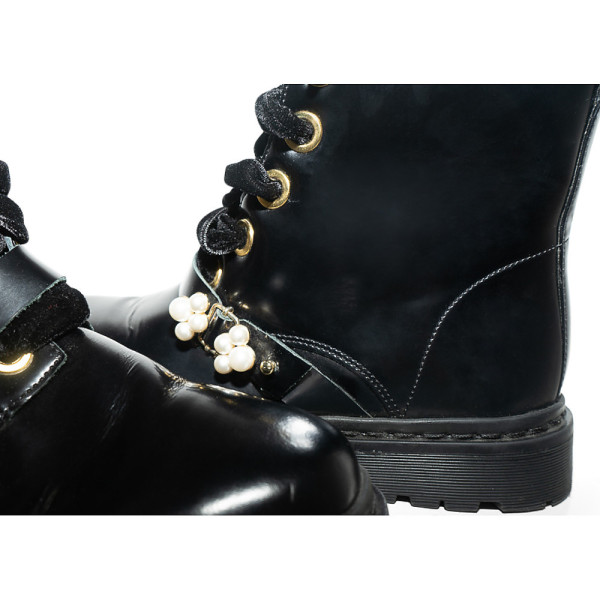 Mother of Pearl Enzo Combat Boots