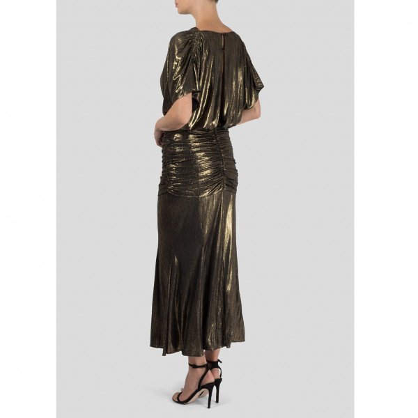 Vintage Pool Position Metallic Dress