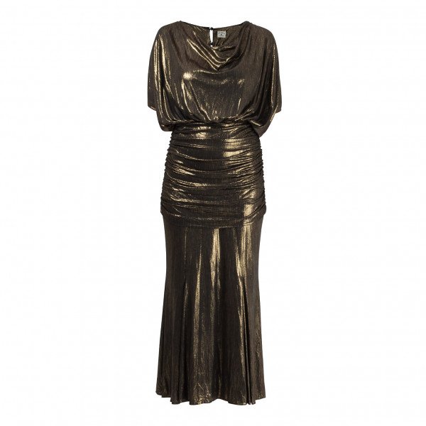 Vintage Pool Position Metallic Dress