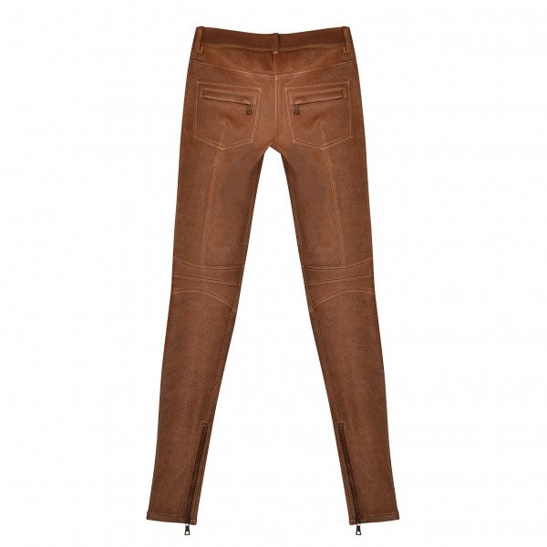 Balmain Skinny-Leg Leather Trousers