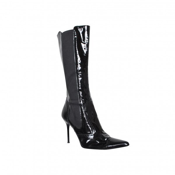 DOLCE & GABBANA Stiletto Patent Leather Boots