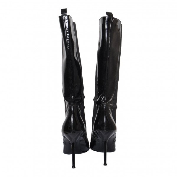 DOLCE & GABBANA Stiletto Patent Leather Boots