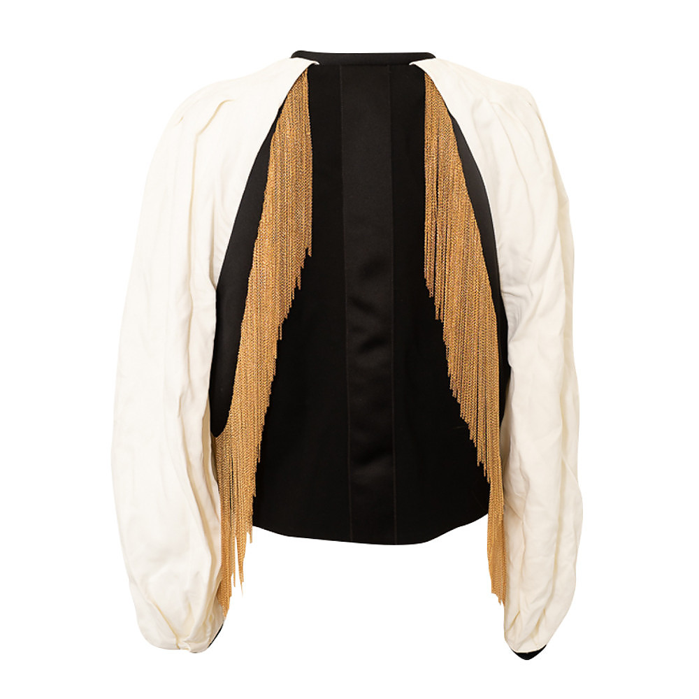 Amanda Wakeley Embellished Cady Cropped Jacket