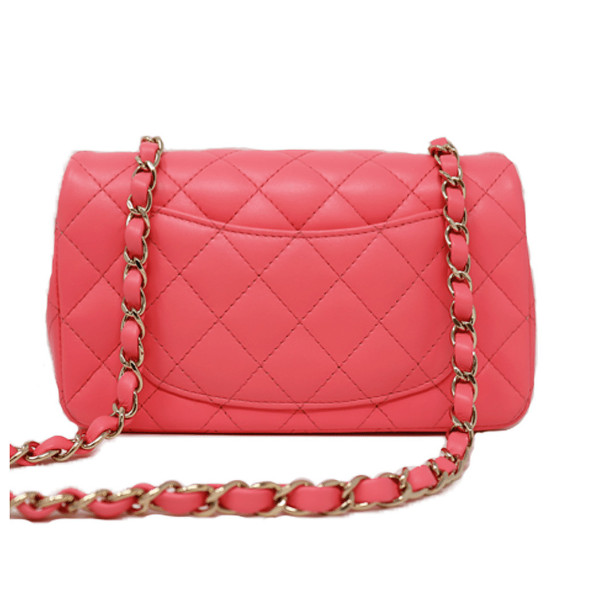 CHANEL Rose Mini Flap Bag