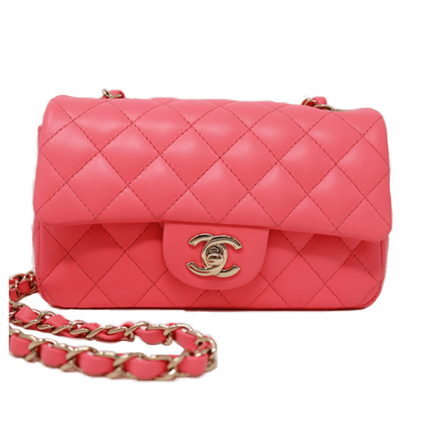 CHANEL Rose Mini Flap Bag