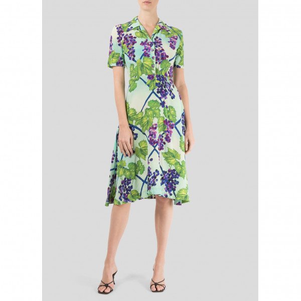 Dolce and gabbana grape print dress clearance