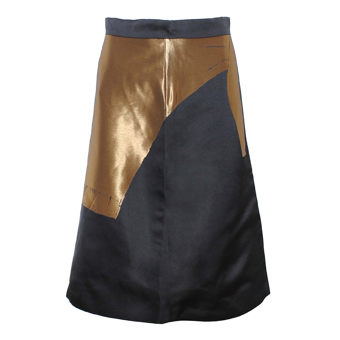 Osman London Metallic Detail Flared Skirt