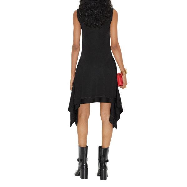 Burberry Draped Hem Viscose Blend Dress