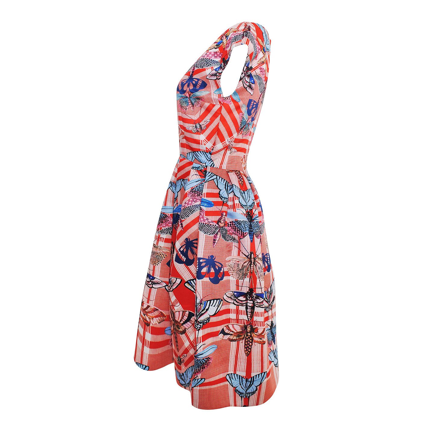 Temperley London Arielle Printed Satin-Twill Dress