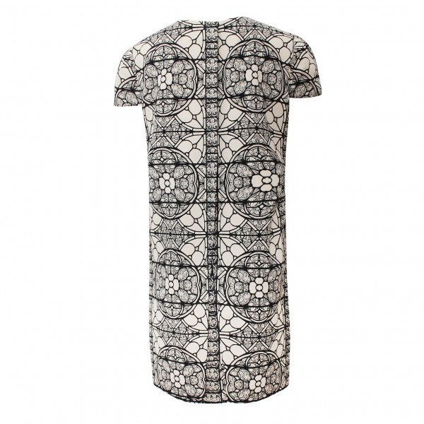 Alexander McQueen Stained Glass-Print Mini Dress