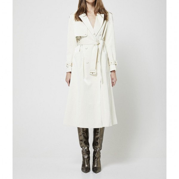 ATOIR Crocodile Leather Trenchcoat