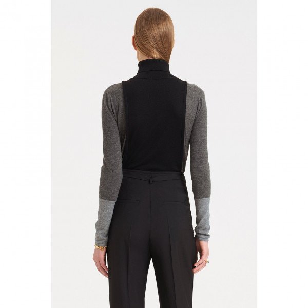 PORTS 1961 Monochromatic Colour Block Turtleneck