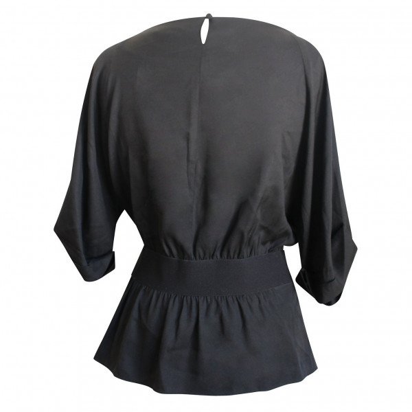 Theory Silk Peplum Top