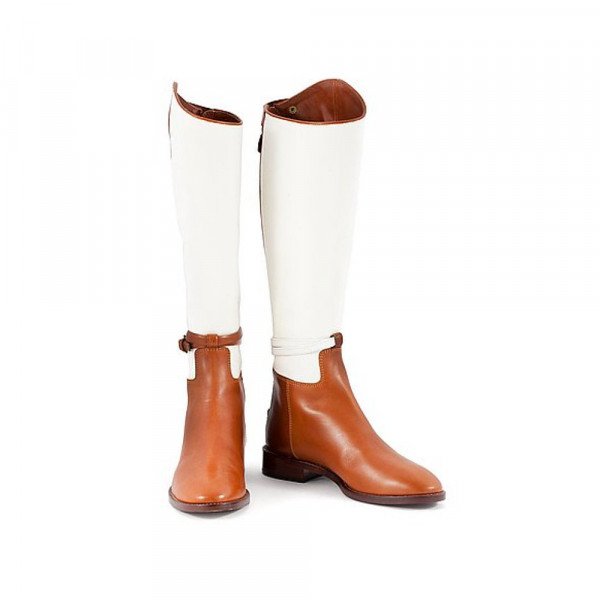 Ralph lauren two tone riding boots 2025