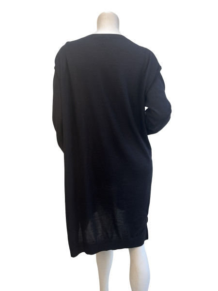 Louis Vuitton Black Jewelled Short Sleeve Jumper